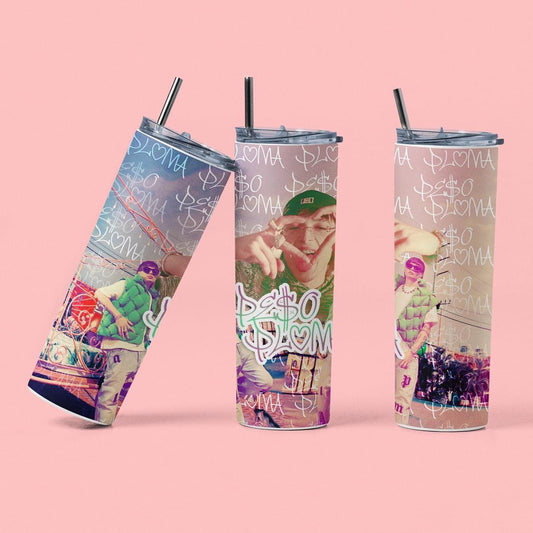 Pink Peso Pluma 20oz Skinny Metal Tumbler