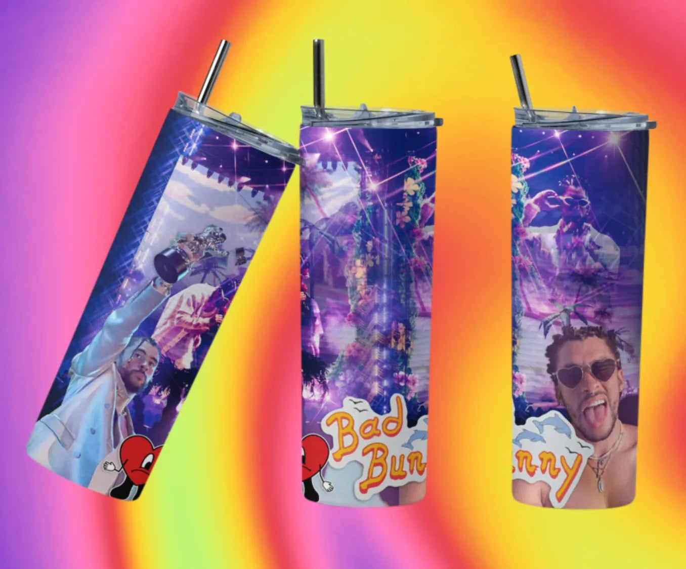 Bad Bunny Award Metal Tumbler