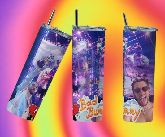 Bad Bunny Award Metal Tumbler