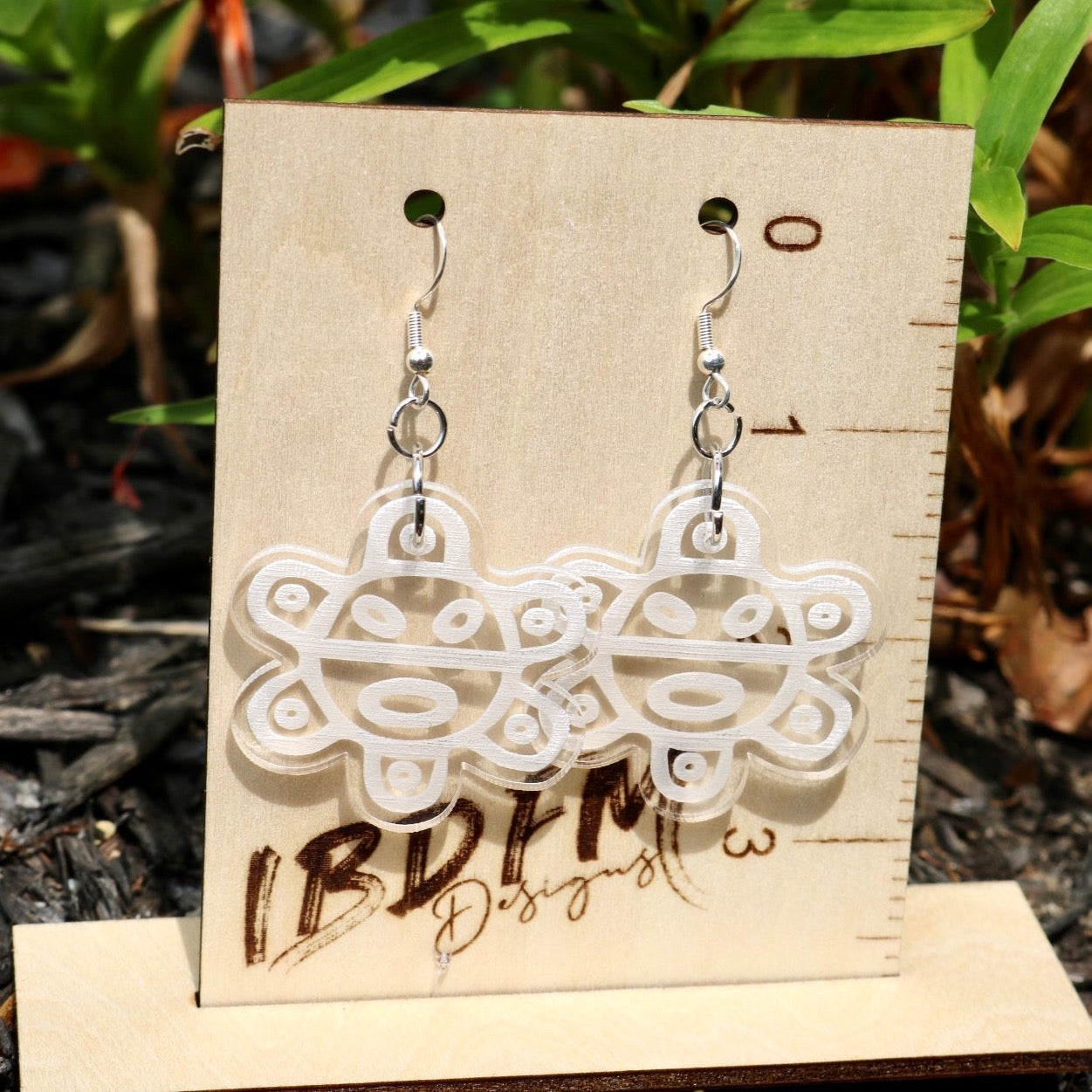 Sol Taino Acrylic Dangle Earrings