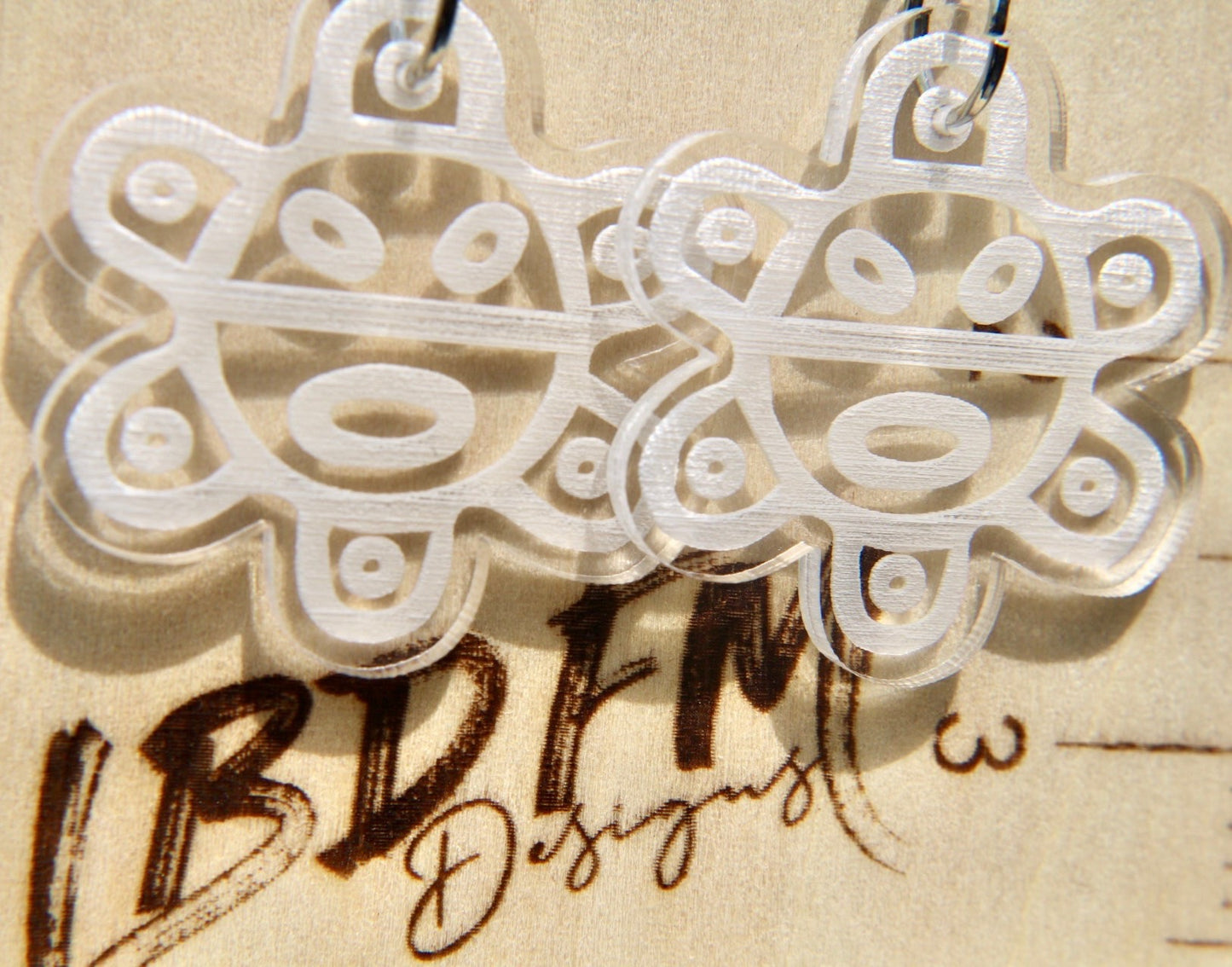 Sol Taino Acrylic Dangle Earrings