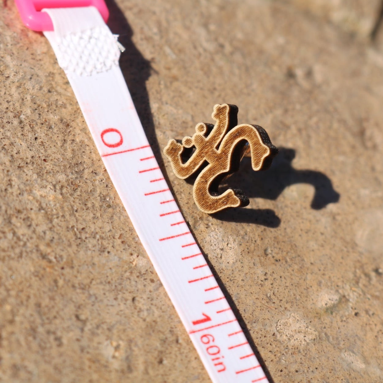 Taino Coqui Wood Stud Earrings