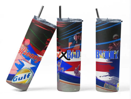 Arcangel & Bad Bunny Metal Tumbler