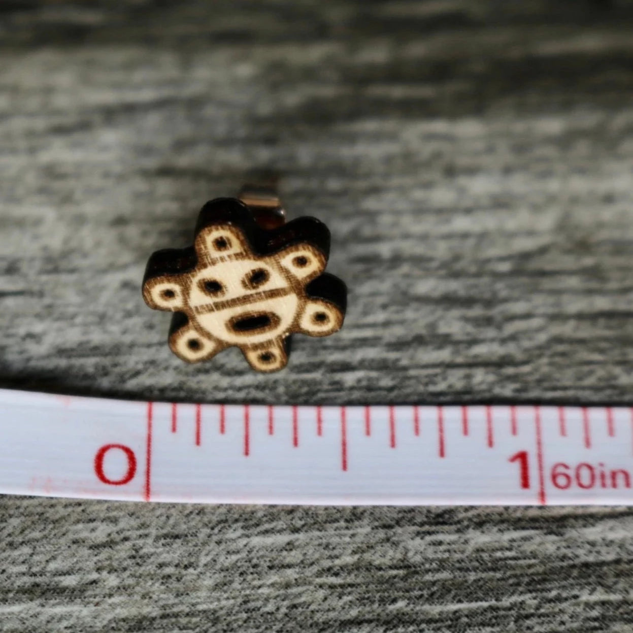 Taino Sol Wood Stud Earrings